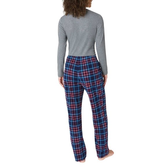 Eddie Bauer Ladies' 3-Piece Waffle Fleece Pajamas Set Gray Size 3X - Picture 3 of 9